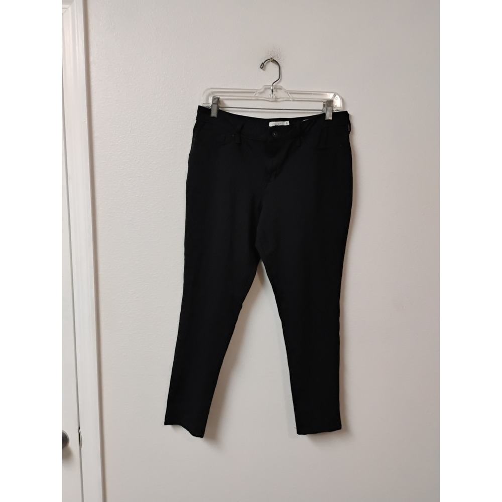 Jessica Simpson Kiss Me Black Skinny Ankle Pants Size 14/32 High Rise Trousers